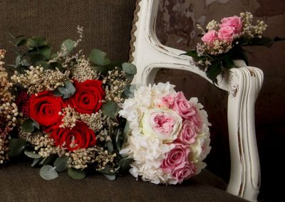 bouquet rosas eternas hortensia preservada