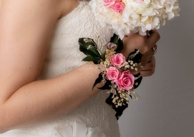 pulsera flores novia