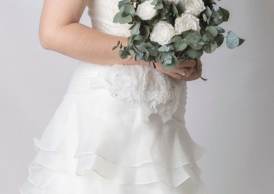ramo de novia rosas blancas preservadas