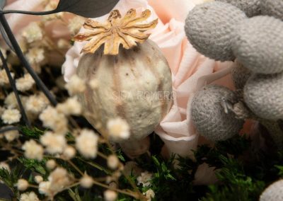 ramo de novia con flores preservadas